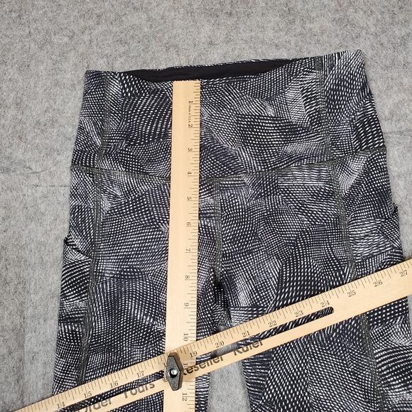 Lululemon Leggings Womens 2 Pace Rival High Rise Crop 22" Velocity Mesh Island - Picture 3 of 9